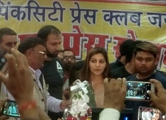 सपना चौधरी का जलवा कायम,शो से पहले मीडिया से हुई रूबरू, पिंकसिटी प्रेस क्लब में मचाई हलचल