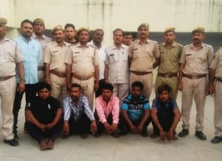 कालबेलिया गैंग के 5 शातिर अपराधी गिरफ्तार,,चित्तौड़गढ़ के चन्देरिया थाना क्षेत्र की घटना