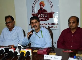 विवेकानन्द ग्लोबल यूनिवर्सिटी में छात्रों के लिए “आरम्भ’ व स्तम्भ का तीन दिवसीय कार्यक्रम का हुआ सफलतम आयोजन, सीईओ ओंकार सिंह बगड़िया ने कहा कि यूनिवर्सिटी ,हैप्पीनेस सिलेबस, अडॉप्ट कर स्टूडेंट्स में नई ऊर्जा उत्पन्न करने के लिए कटिबद्ध है,,