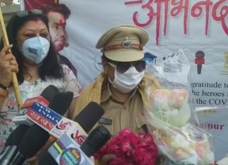 पूनम खंगारोत,ज़िला अध्यक्ष स्वर्ण भारत परिवार व संरक्षक हेल्प इंडिया ऑनलाइन संस्था द्वारा निर्भया स्क्वायड का भव्य स्वागत किया गया ,