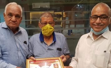 वरिष्ठ पत्रकार एवं आरटीआई एक्टिविस्ट,यदुनाथ दशानन हुए सम्मानित,,,