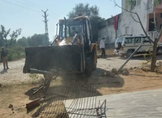 जयपुर विकास प्राधिकरण ने सुविधा क्षेत्र की एक बीघा सरकारी भूमि को कराया अतिक्रमण मुक्त,,