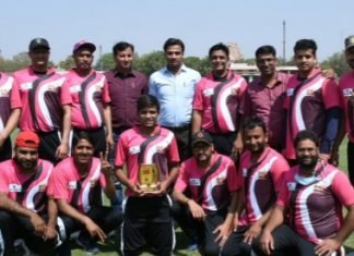 प्रेस प्रीमियर लीग-2021,,,PPL मैच गुरूवार,को समाचार जगत बनाम दैनिक नवज्योति और ई.टी.वी.भारत बनाम महानगर टाइम्स के बीच हुआ,,