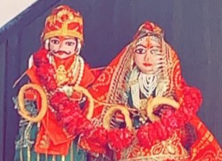 मां पार्वती और भगवान शिव की पूजा का पर्व गणगौर धूमधाम से मनाया गया,,