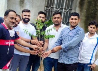 अमृत ग्रुप द्वारा किया गया वृक्षारोपण,, प्रकृति से करो प्रेम का दिया संदेश,,