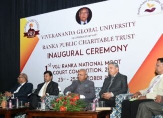 मूर्ट कोर्ट के पहले दिन मिला ‘अनुभव का पाठ’ – विवेकानंद ग्लोबल यूर्निवर्सिटी में हुआ उद्घाटन – जस्टिस अजय रस्तोगी ने सिखाए गुर,,,