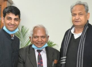 मुख्यमंत्री गहलोत से मिले ‘माणक’ के प्रधान संपादक पदम मेहता ,, मातृभाषा में प्राथमिक शिक्षा व प्रदेश में राजस्थानी भाषा को द्वितीय राजभाषा का दर्जा देने की मुख्यमंत्री से की मांग,,