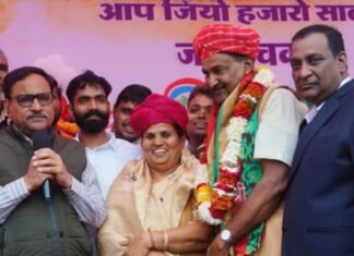 सीताराम अग्रवाल के जन्मदिवस के उपलक्ष मे विद्याधर नगर विधानसभा के कार्यकर्ताओ द्वारा विशाल रक्तदान शिविर हुआ आयोजित,,