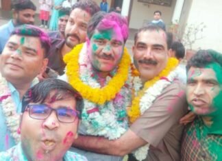 जयपुर शहर जिला अध्यक्ष पद पर अनेश कुमार दोबारा हुए विजयी,,