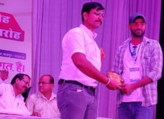 धौलपुर के दो रक्तवीरों को मिला, जयपुर में राज्य स्तरीय सम्मान,,