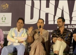 धाकड़’ ने भारत के सबसे बड़े सिंगल स्क्रीन, राज मंदिर, जयपुर में बड़ी धूमधाम से अपना पहला गाना “शी इज़ ऑन फायर” किया लॉन्च,,