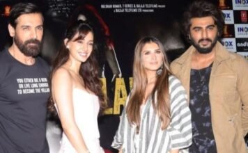 एक विलेन रिटर्न्स प्रमोशनः जॉन अब्राहम, अर्जुन कपूर, तारा सुतारिया और दिशा पटानी पहुँचे जयपुर,