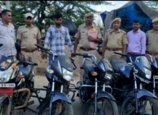 शास्त्री नगर थाना एवं डीएसटी जयपुर, उत्तर की संयुक्त कार्रवाई,, आदतन शातिर मोटरसाइकिल चोर गिरफ्तार, कई और वारदातें खुलने की संभावना,