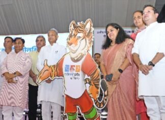राजीव गांधी ग्रामीण ओलंपिक खेलों का आयोजन होगा ऐतिहासिक : गहलोत,, शुभंकरण का हुआ अनावरण,,