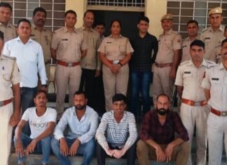 युवक की दिनदहाड़े शहर में गोली मारकर हत्या करने में मुख्य मास्टरमाइंड समेत चार बदमाश गिरफ्तार,,