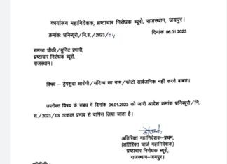 भ्रष्टाचारियों की फोटो और उनका नाम अब फिर से होगा सार्वजनिक, एसीबी का पूर्व आदेश वापस, मुख्यमंत्री अशोक गहलोत को साधुवाद,,एक और सरप्राइज मिल सकता है जल्द,