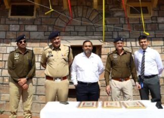 यादगार भवन पर एक्टिव एलईडी विडियो वाल का शुभारम्भ रुक्मणी बिरला हॉस्पीटल एवं यातायात पुलिस की सहभागिता से हुआ वीडियो वाल का अनावरण,,